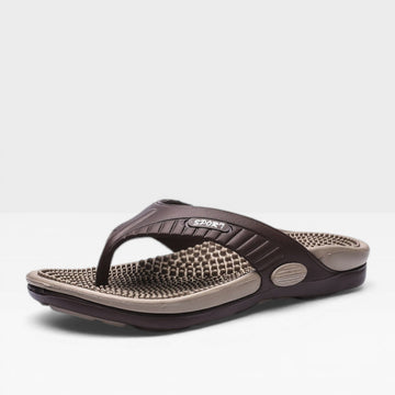 Men's Flip-Flop Sandals Thong Strap Textured Footbed Flat Sole