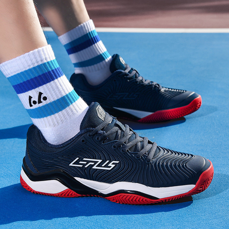 Men's Lace-Up Pickleball/Court Shoes with Textured Rubber Sole