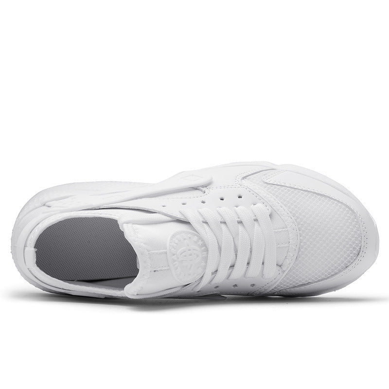 Men's Lace-Up Low-Top Sneakers with Mesh Upper and Chunky Sole
