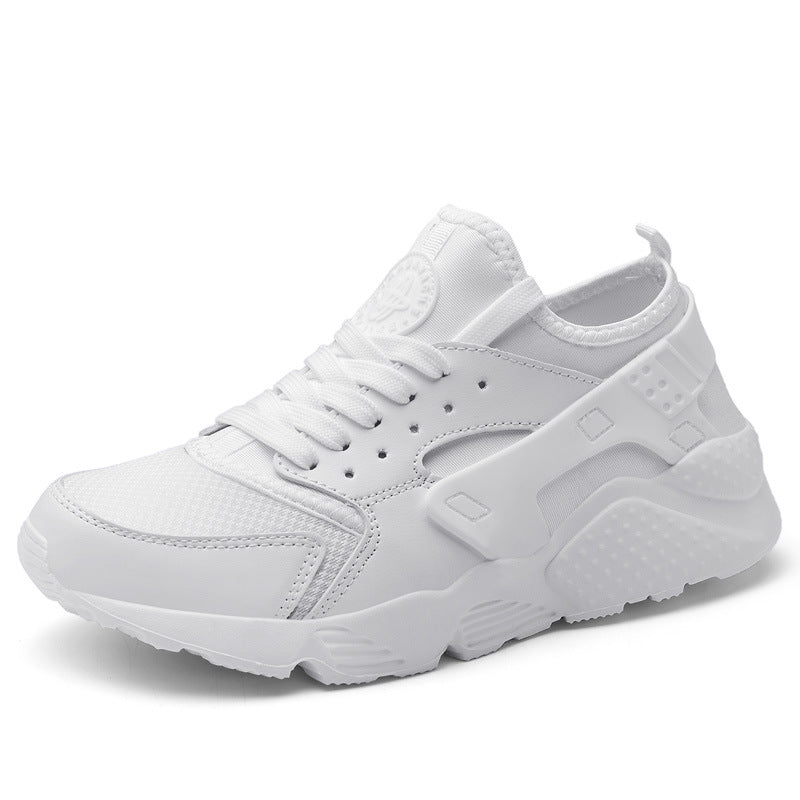 Men's Lace-Up Low-Top Sneakers with Mesh Upper and Chunky Sole