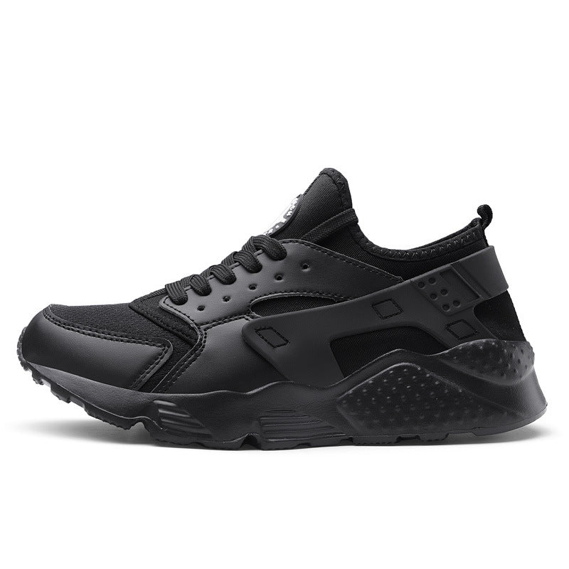 Men's Lace-Up Low-Top Sneakers with Mesh Upper and Chunky Sole