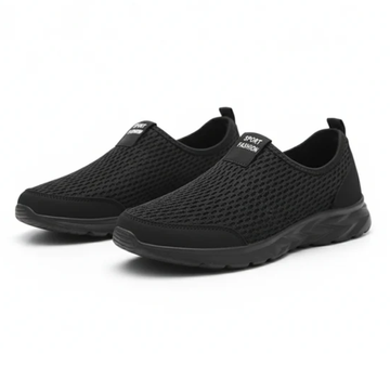 Men's Sneakers Slip-On Mesh Textured Low-Top Pull Tab