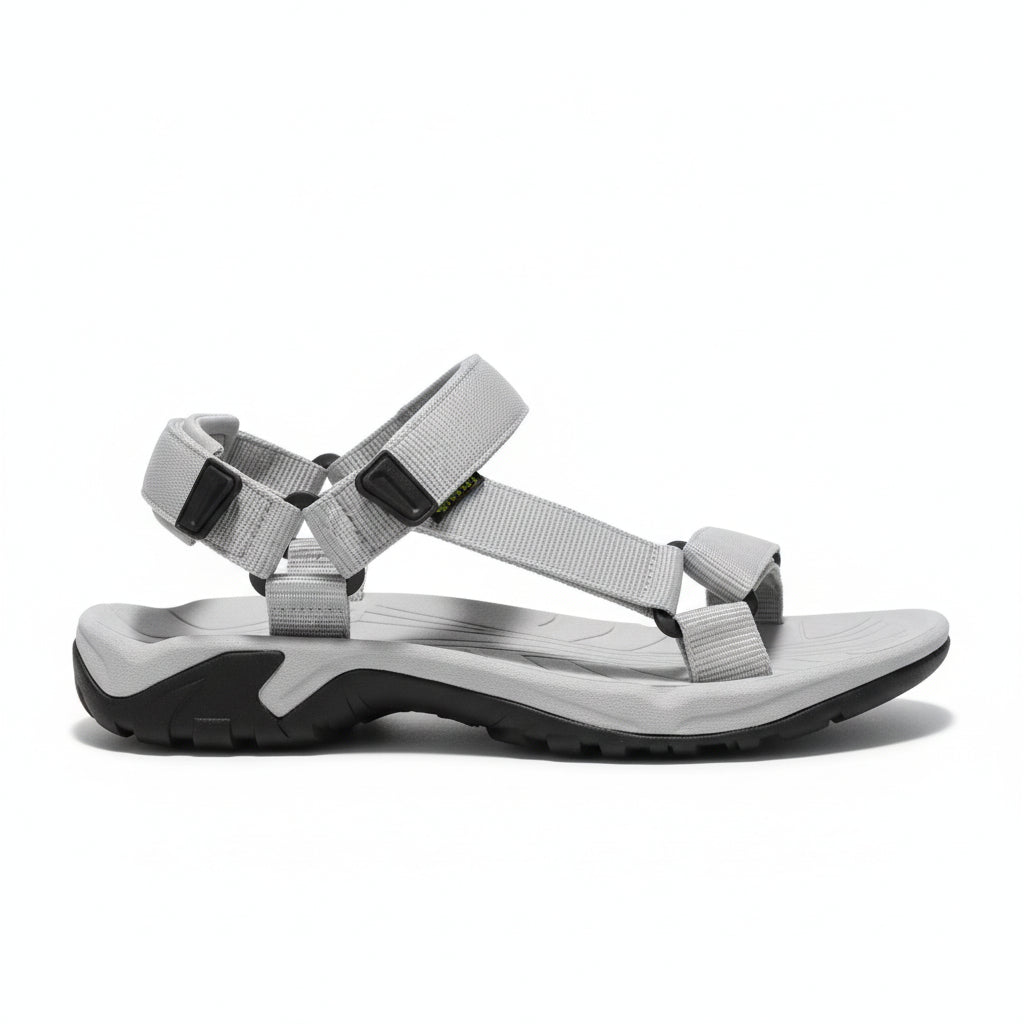 Men's Sport Sandals - Hook-And-Loop Straps - Contoured Footbed