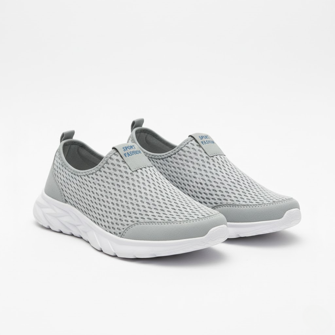 Men's Sneakers Slip-On Mesh Textured Low-Top Pull Tab