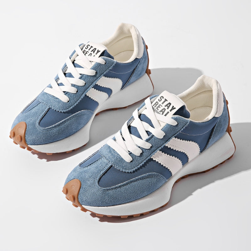 Women’s Lace-Up Sneakers with Low-Cut Design and Textured Sole