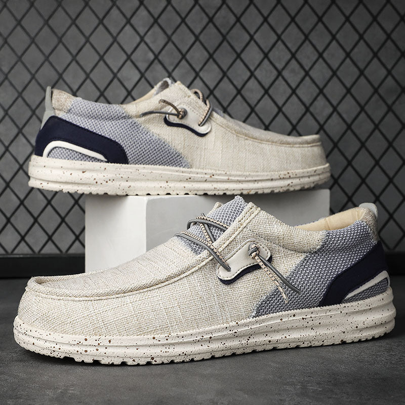 Men’s Casual Slip-On Loafers with Lightweight Speckled Sole