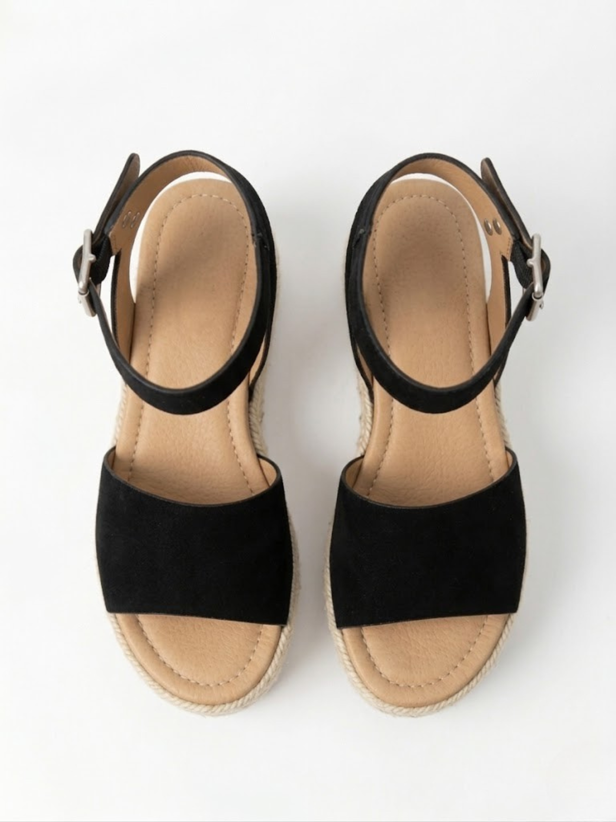 Women's Platform Sandals Ankle Strap Espadrille Wedges