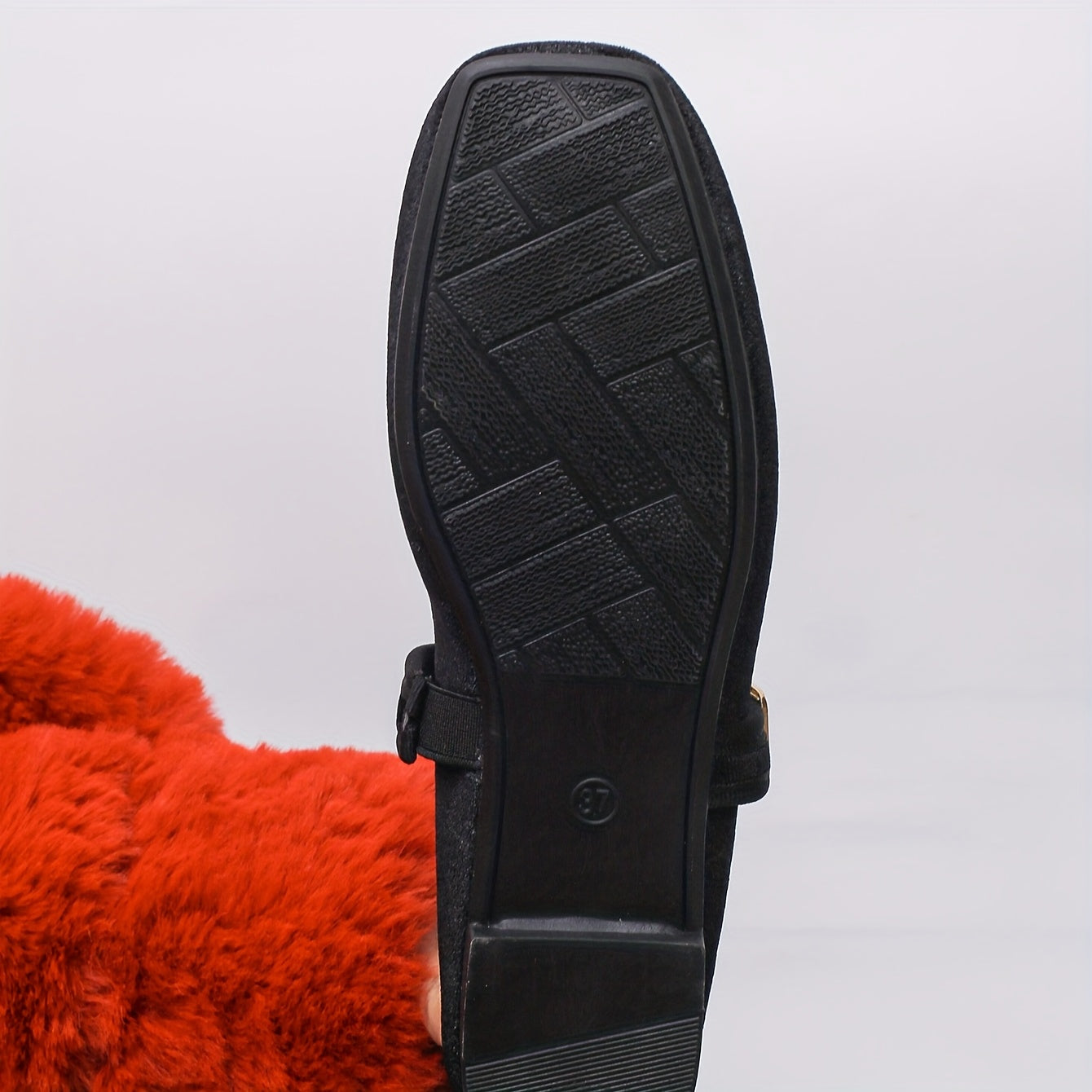 Women’s Mary Jane Flats with Strap Closure – Square Toe Ballet Shoes