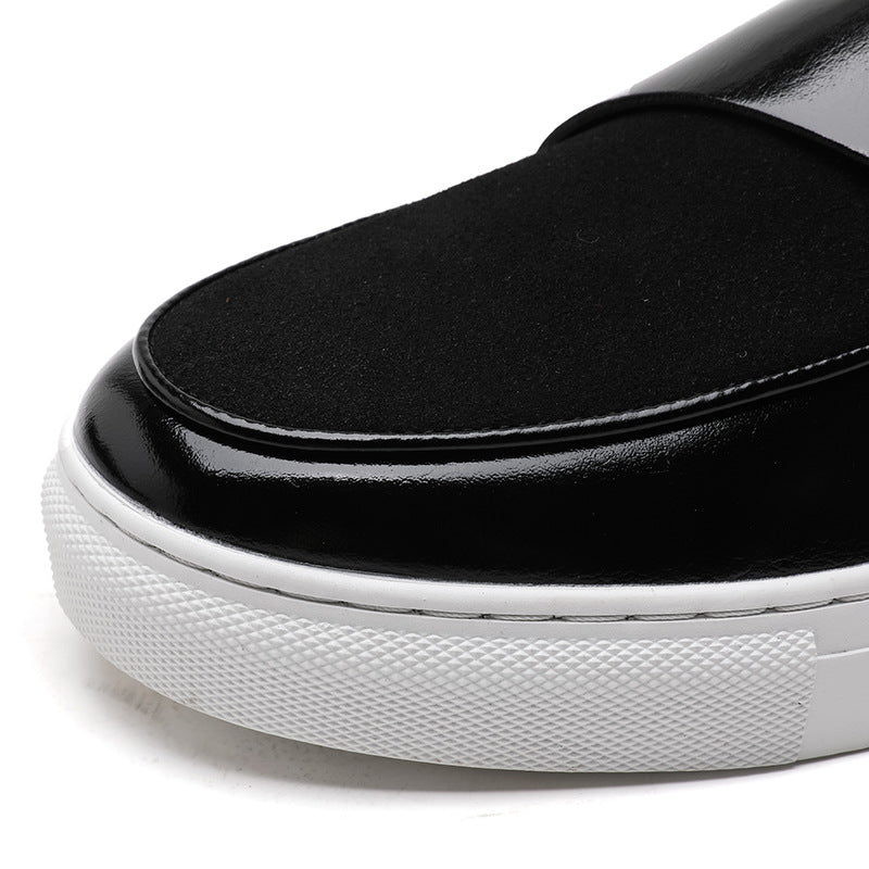 Men’s Slip-On Loafer Sneakers with Horsebit Detail and Flat Sole