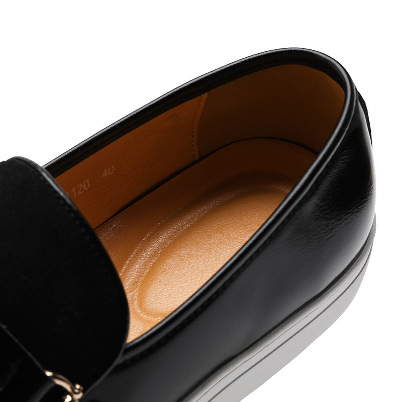 Men’s Slip-On Loafer Sneakers with Horsebit Detail and Flat Sole