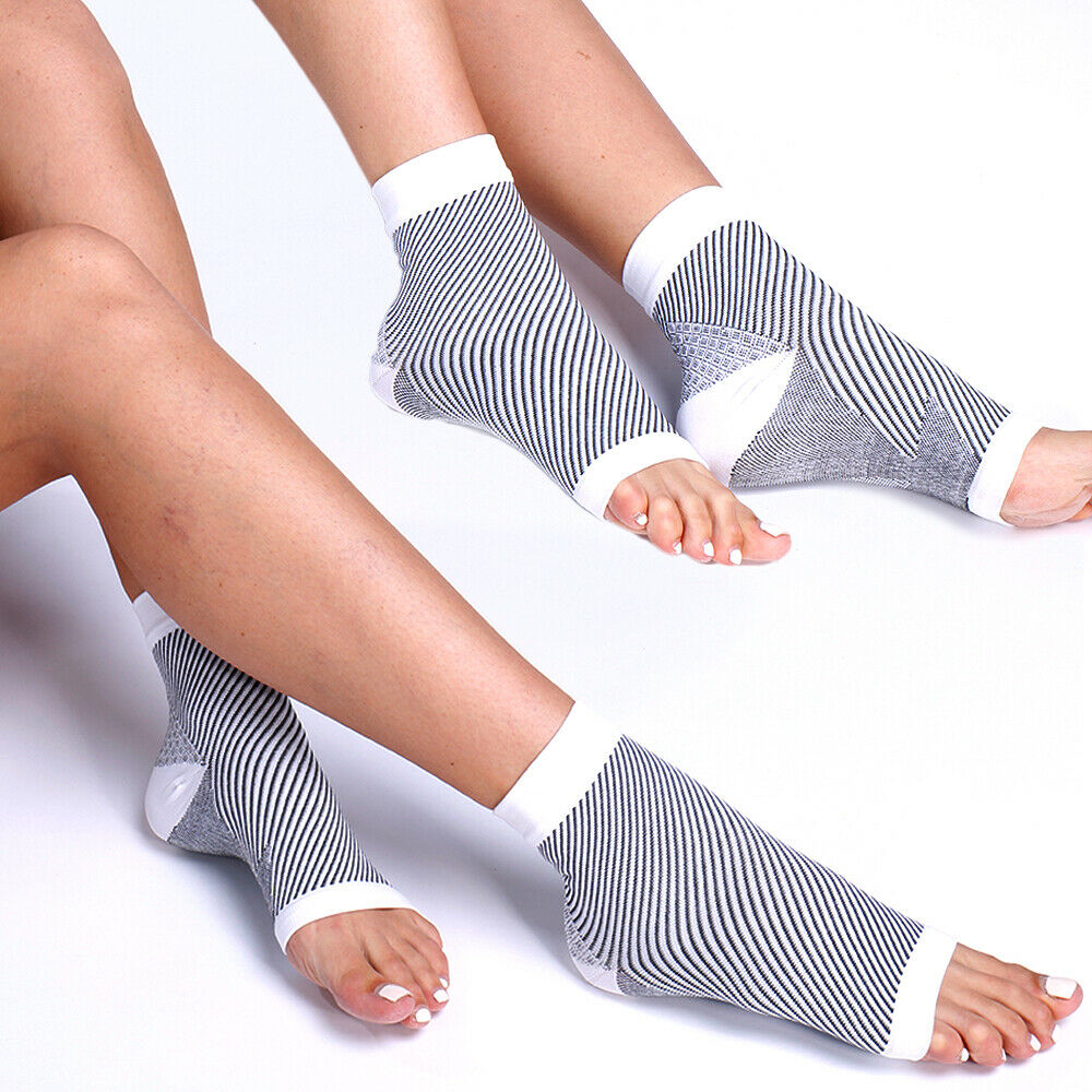 Men’s Compression Ankle Support Socks with Open Toe Design