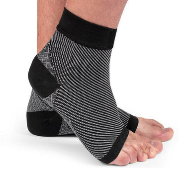 Men’s Compression Ankle Support Socks with Open Toe Design
