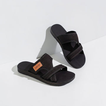 Women's Sandals - Open-Toe - Flat Sole - Crisscross Straps - Mesh