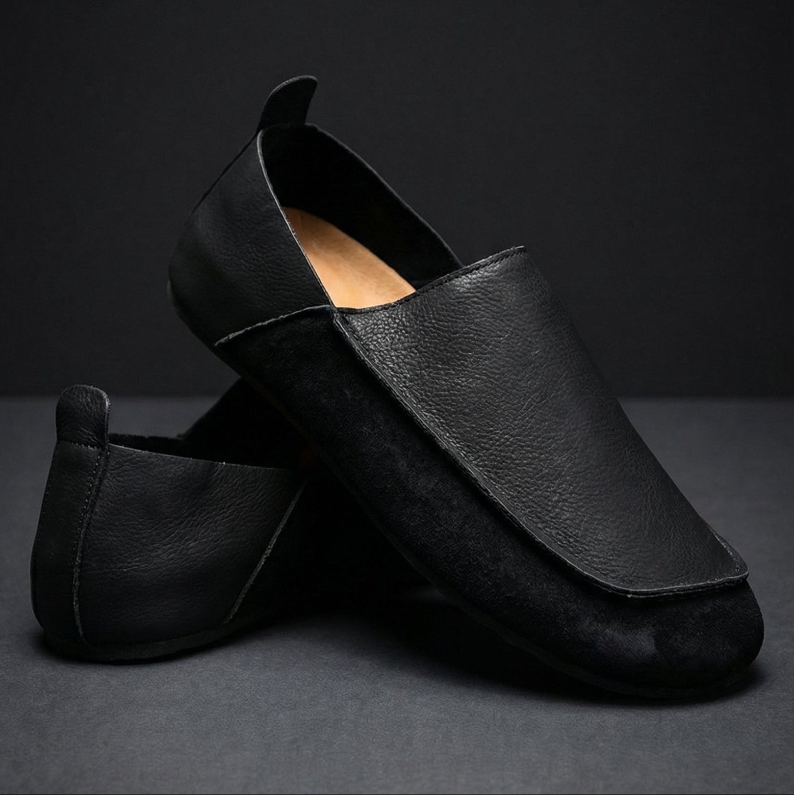 Men's Leather Slip-On Loafers