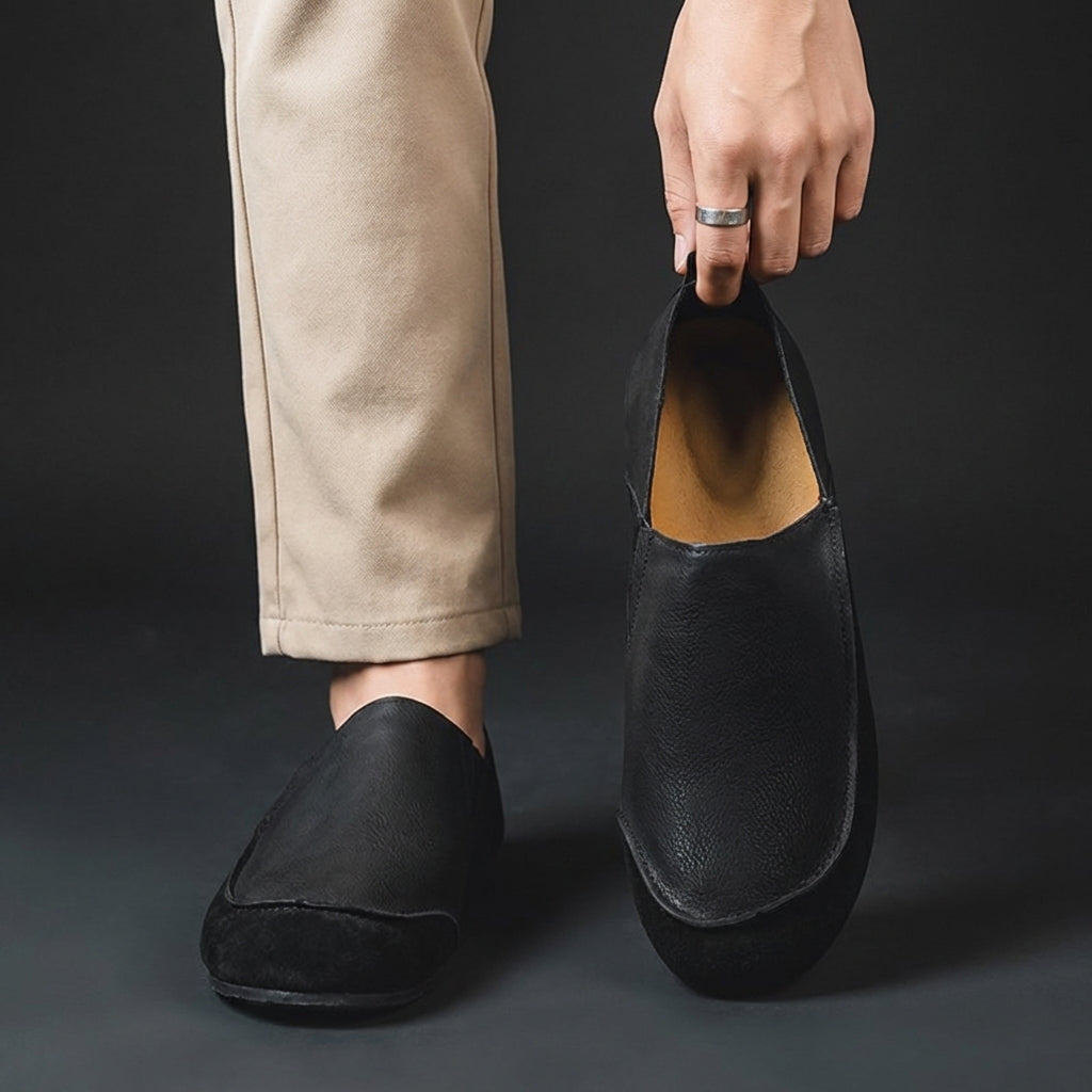 Men's Leather Slip-On Loafers