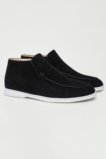 Men’s High-Cut Loafers with Slip-On Design and Clean Ankle-Height Silhouette
