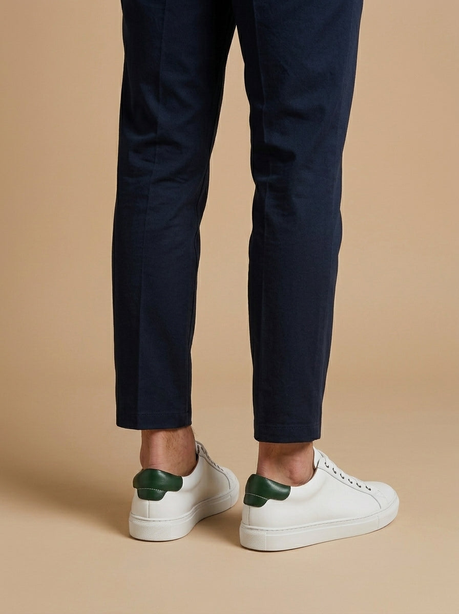Men’s White Leather Sneakers