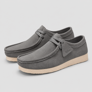 Men's Loafers Suede Lace-Up Moccasin Crepe Sole