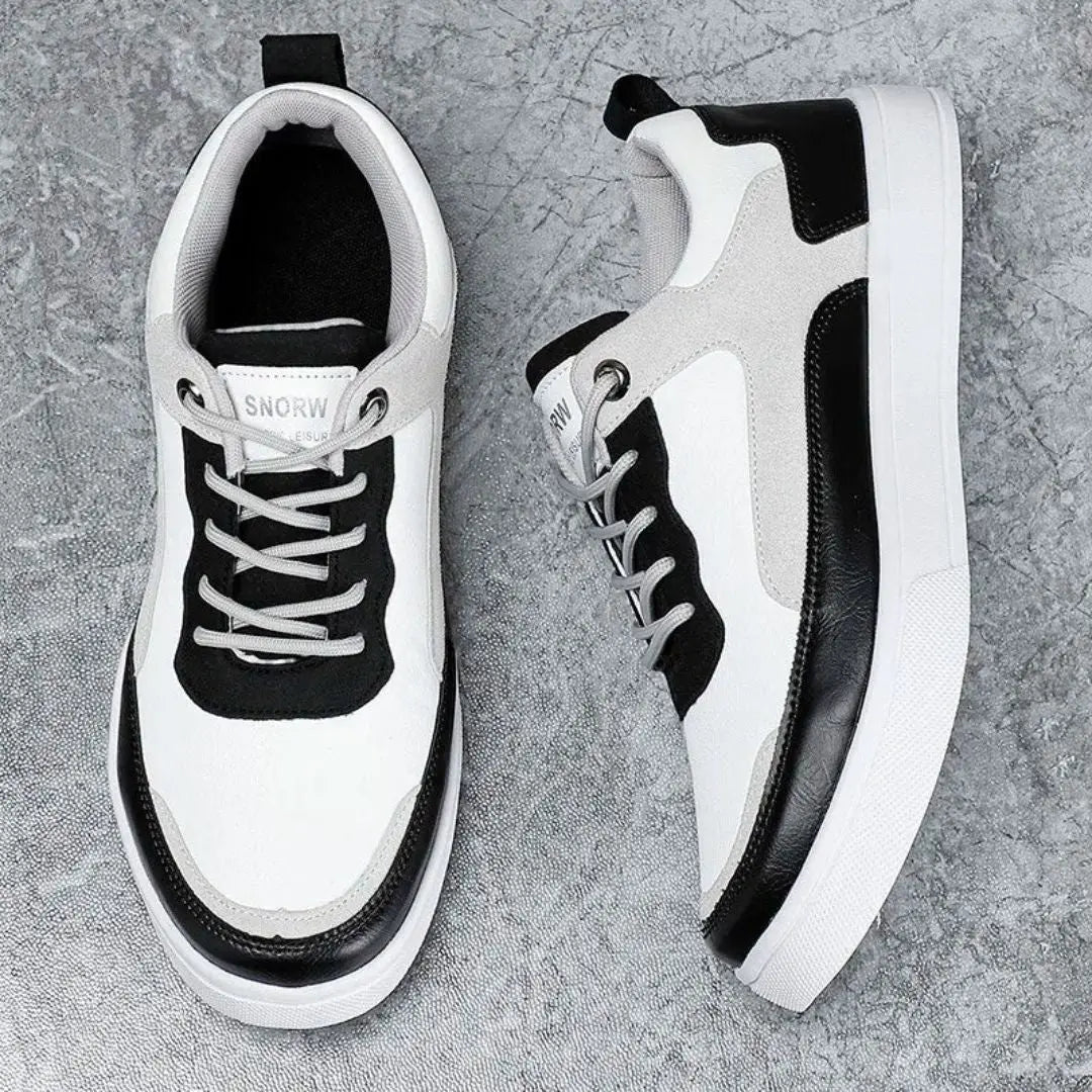 Men's Low-Top Sneakers - Lace-Up - Multi-Panel Design - Platform
