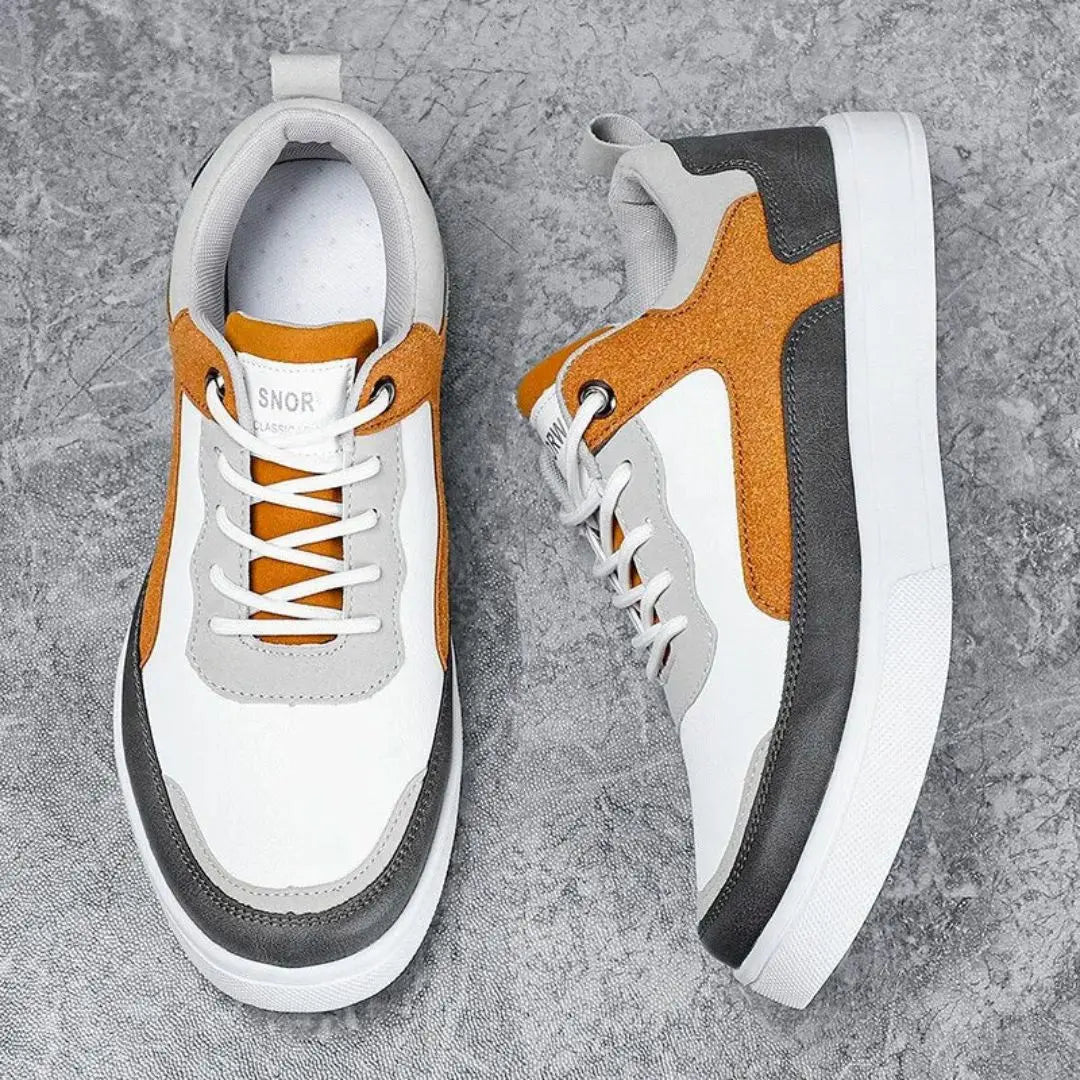 Men's Low-Top Sneakers - Lace-Up - Multi-Panel Design - Platform