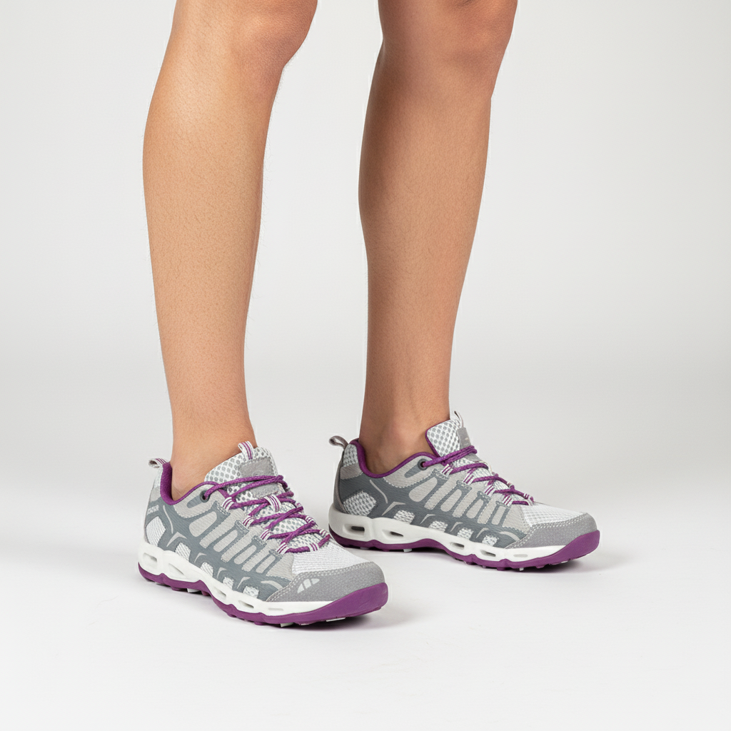 Men Athletic Shoes - Mesh Panel Mid-Top - Air Cushion Sole