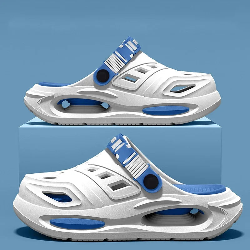 Unisex Closed Toe Clogs - Slip On Sandals with Adjustable Back Strap