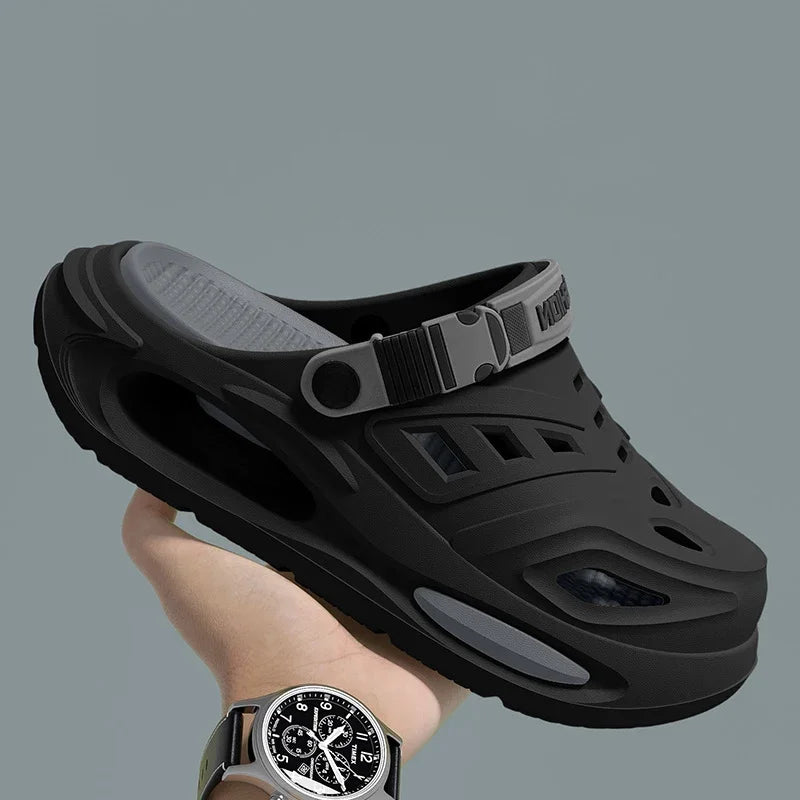 Unisex Closed Toe Clogs - Slip On Sandals with Adjustable Back Strap