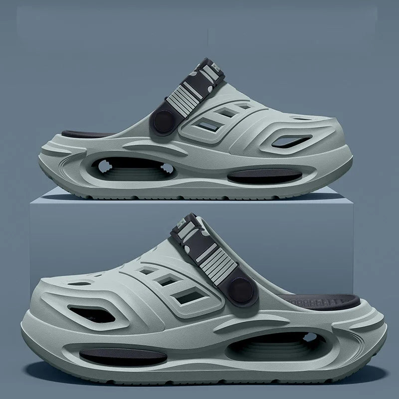 Unisex Closed Toe Clogs - Slip On Sandals with Adjustable Back Strap