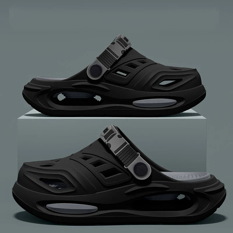 Unisex Closed Toe Clogs - Slip On Sandals with Adjustable Back Strap