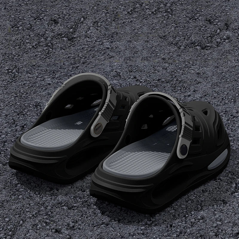Unisex Closed Toe Clogs - Slip On Sandals with Adjustable Back Strap