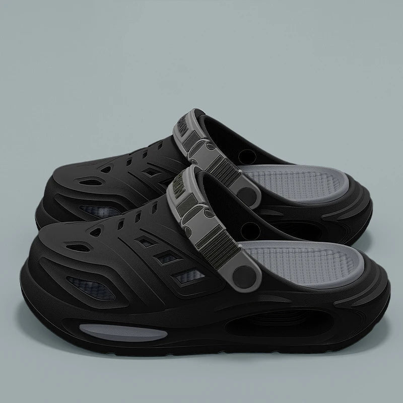 Unisex Closed Toe Clogs - Slip On Sandals with Adjustable Back Strap