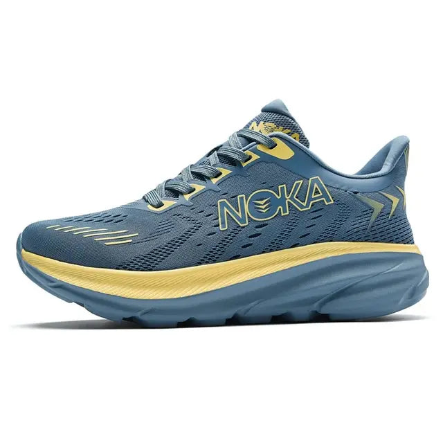 Men's Mesh Upper Lace-Up Athletic Sneakers - Thick Cushioned Sole