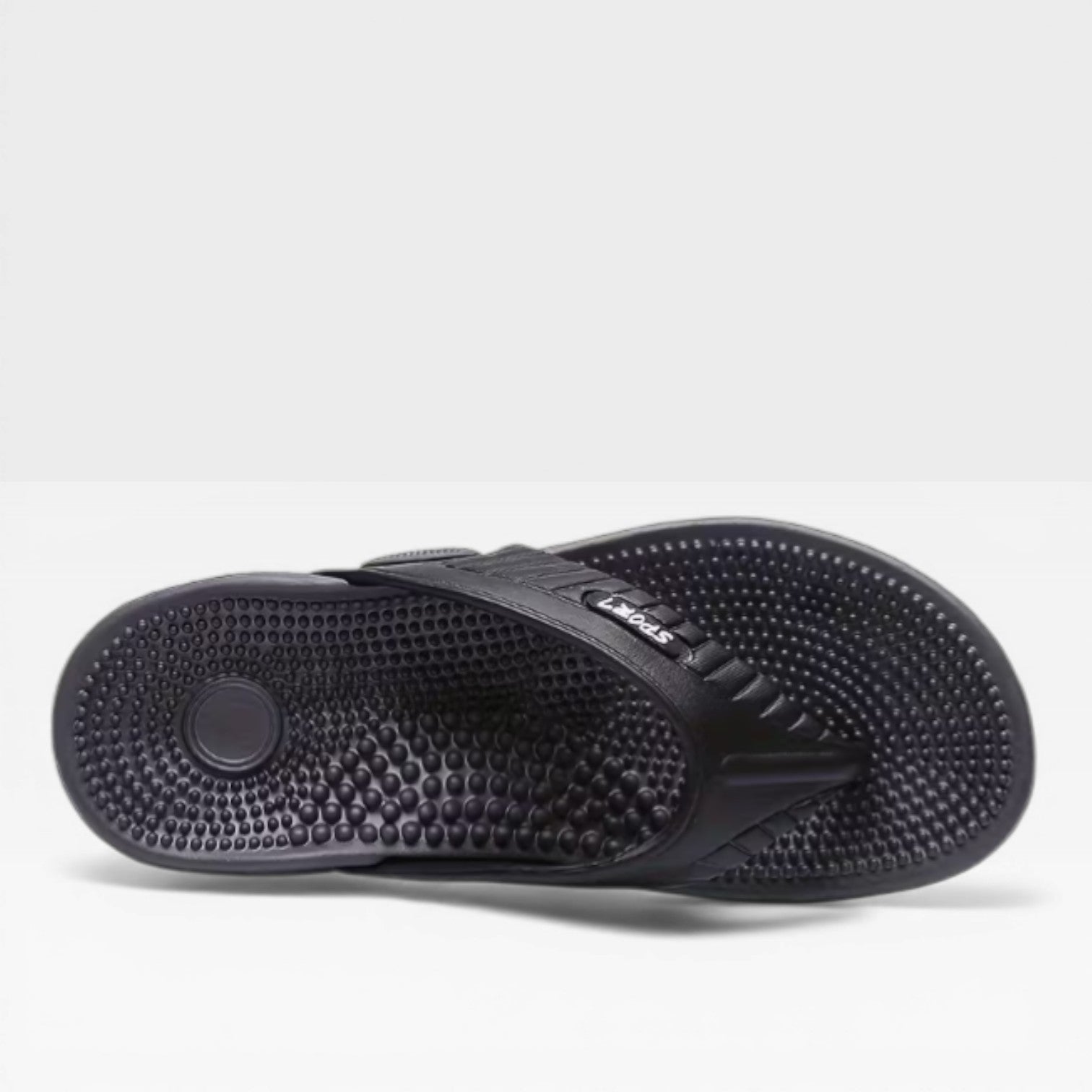 Men's Flip-Flop Sandals Thong Strap Textured Footbed Flat Sole