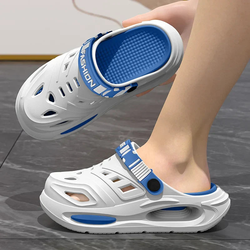 Unisex Closed Toe Clogs - Slip On Sandals with Adjustable Back Strap