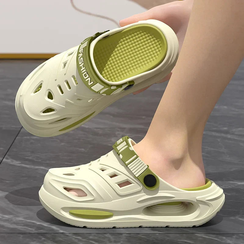 Unisex Closed Toe Clogs - Slip On Sandals with Adjustable Back Strap
