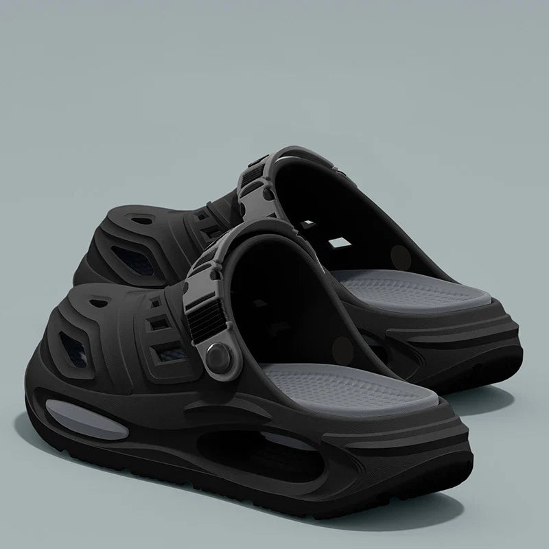 Unisex Closed Toe Clogs - Slip On Sandals with Adjustable Back Strap
