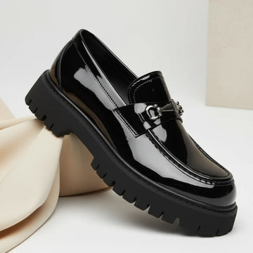 Men's Chunky Sole Slip-On Platform Loafers
