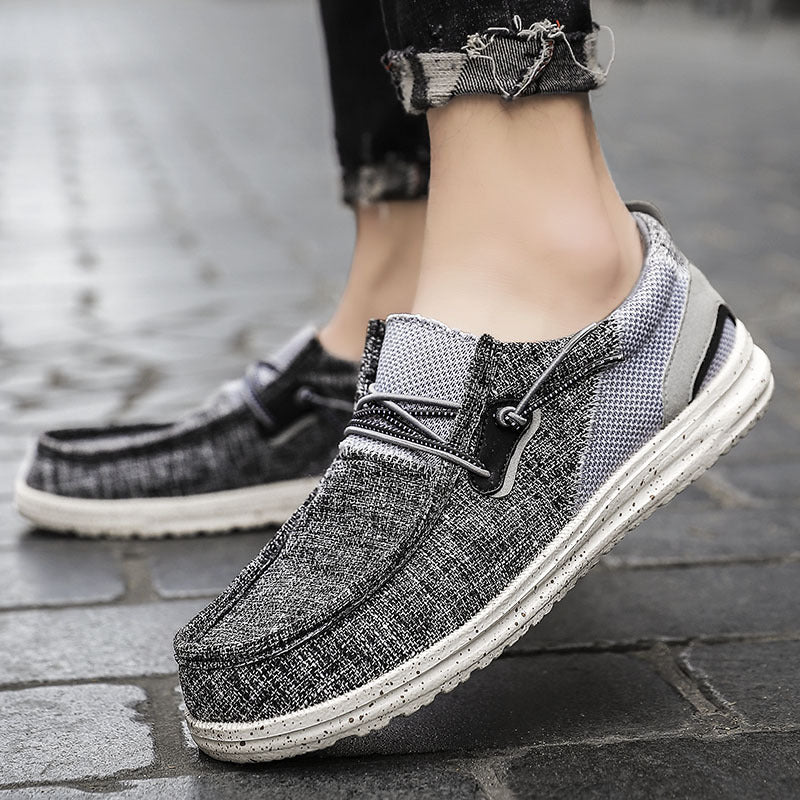 Men’s Casual Slip-On Loafers with Lightweight Speckled Sole