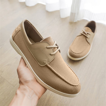 Men’s Suede Leather Casual Loafers with Lightweight Comfort Sole