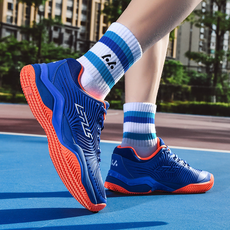 Men's Lace-Up Pickleball/Court Shoes with Textured Rubber Sole