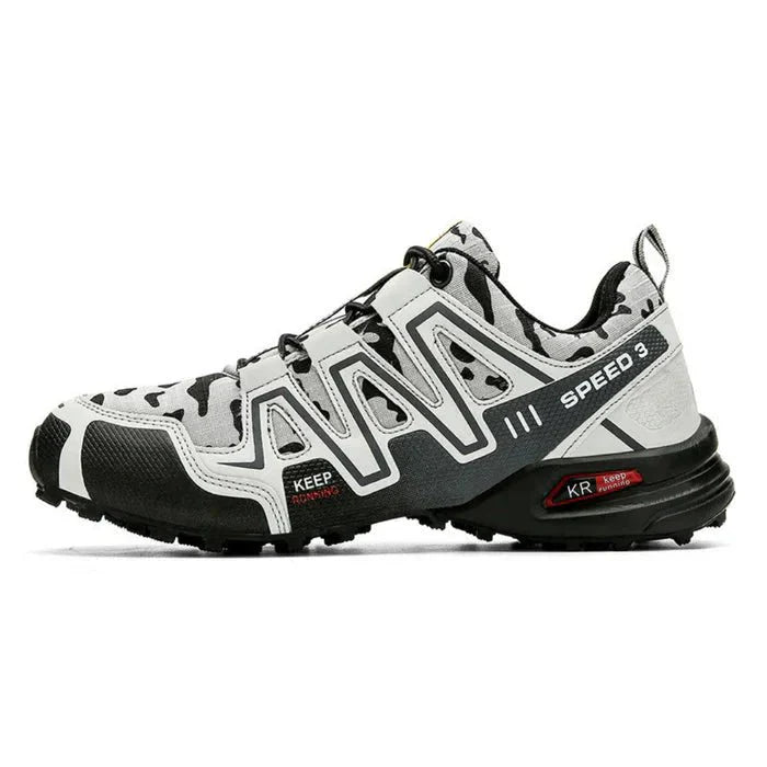 Men's Sneakers Low-Top Lace-Up Camouflage Lugged Sole