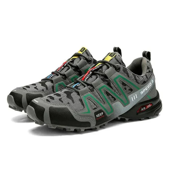 Men's Sneakers Low-Top Lace-Up Camouflage Lugged Sole