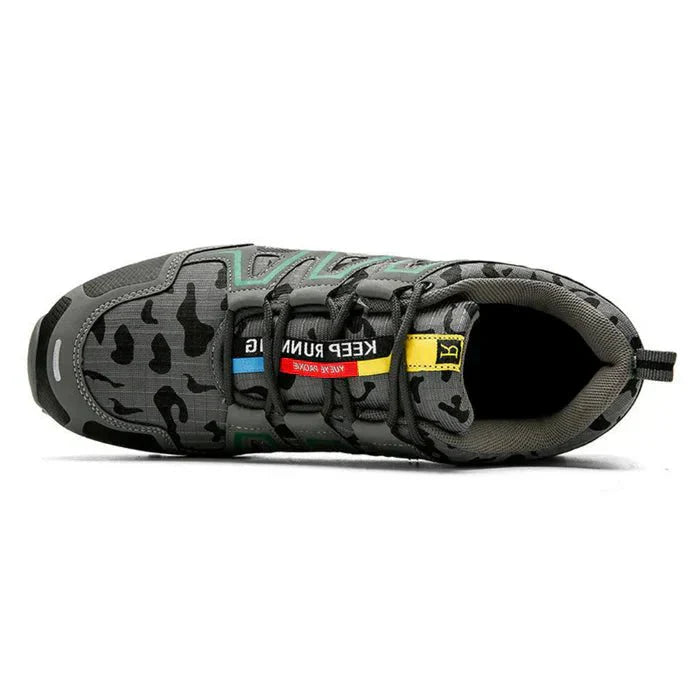Men's Sneakers Low-Top Lace-Up Camouflage Lugged Sole