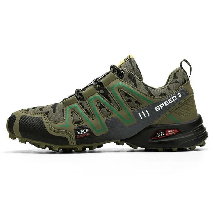 Men's Sneakers Low-Top Lace-Up Camouflage Lugged Sole