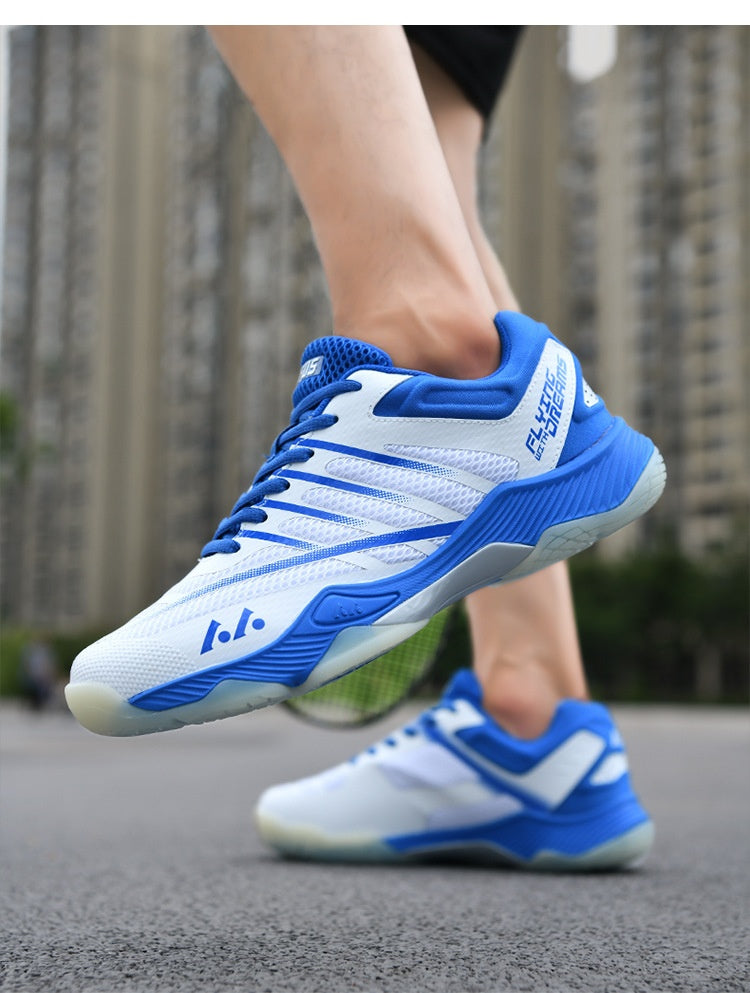Men's Lace-Up Pickleball/Court Shoes with Mesh Upper and Rubber Sole