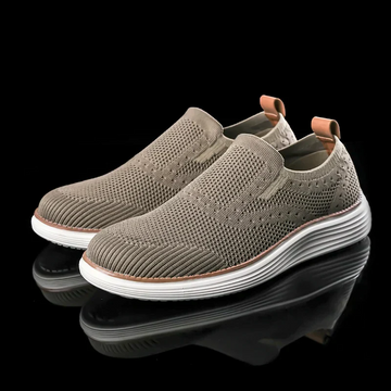 Men's Sneakers Knit Slip-On Platform Wedge Sole Pull Tab