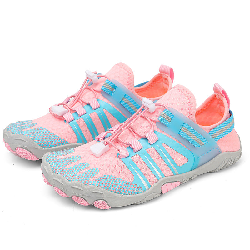 Women's Mesh Barefoot-Style Trainers with Toggle Lace Closure