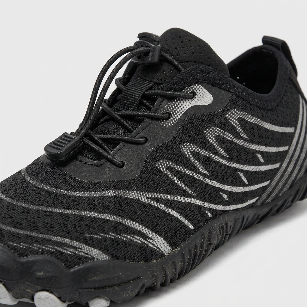 Men's Barefoot Shoes Lace-Up Low-Top Flexible Rubber Sole