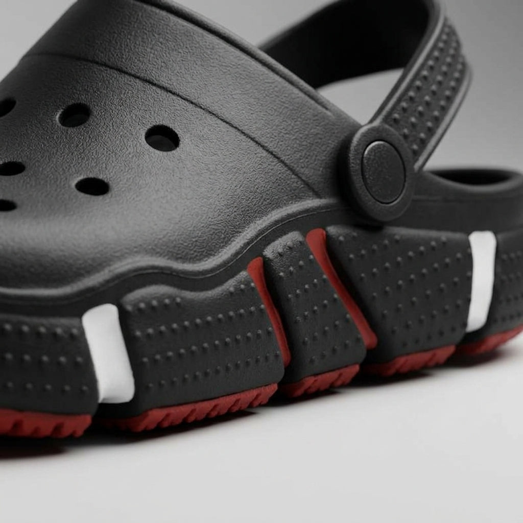 Men's Slippers Slip-On Cross-Strap Arch Support Lightweight
