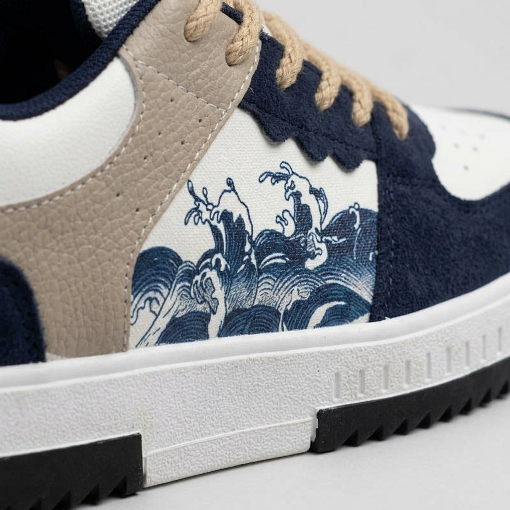 Men's Sneakers Low-Top Retro Basketball Lace-Up